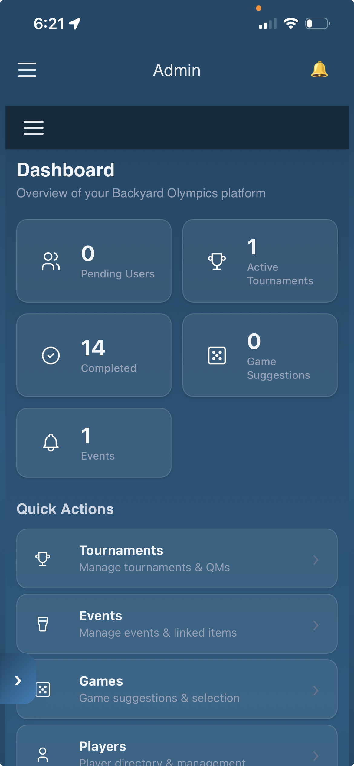 Admin Dashboard